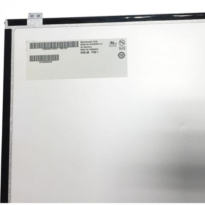 LVDS 노트북 스크린 14 인치 LCD 패널 B140RW02 V 0개의 1600x900 전시