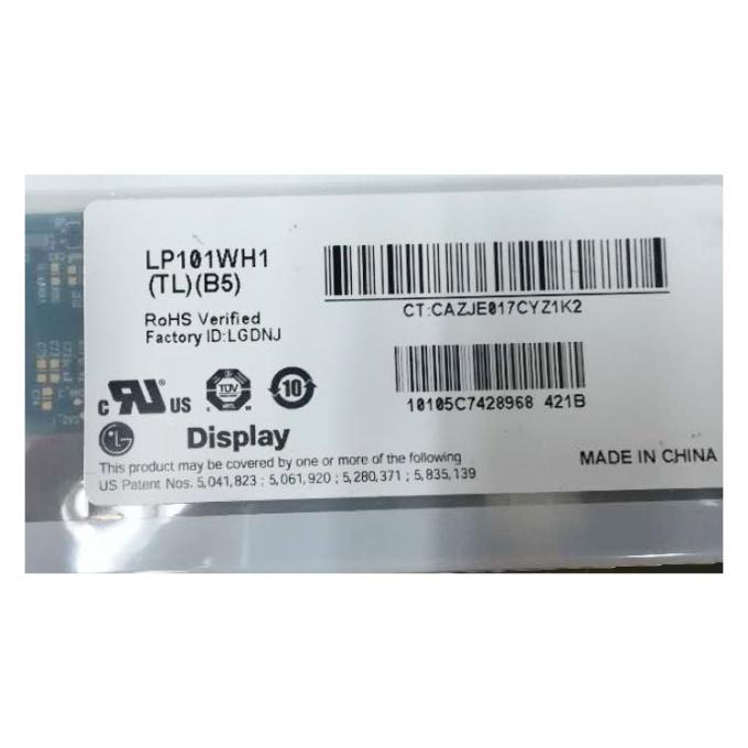 1366년 (RGB) X768 LCD 노트북 패널/10.1 인치 LCD 패널 LP101WH1 TLB5 LVDS 40 Pin