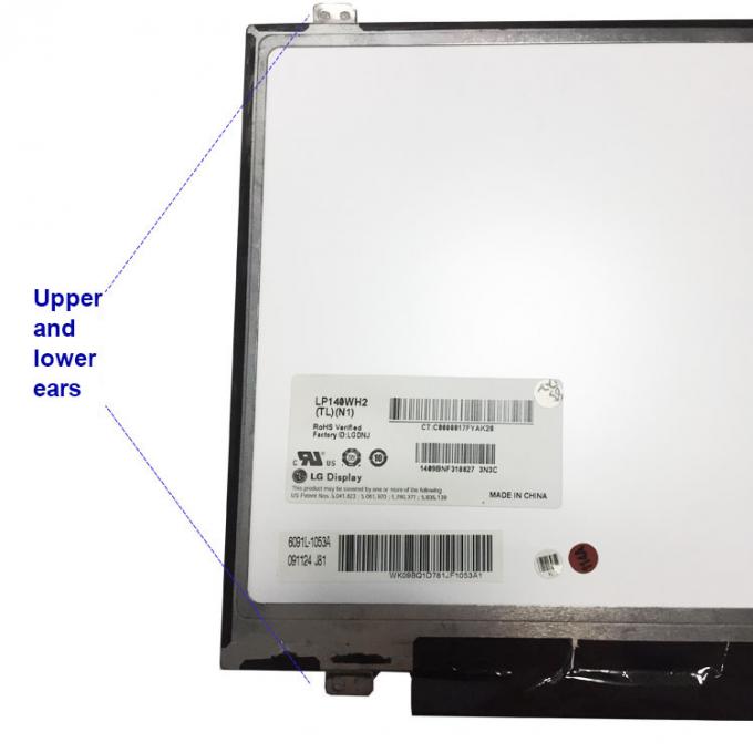 LP140WH2 TLN1 노트북 LCD 스크린/LCD 패널 보충 LVDS 40 PIN 1366x768