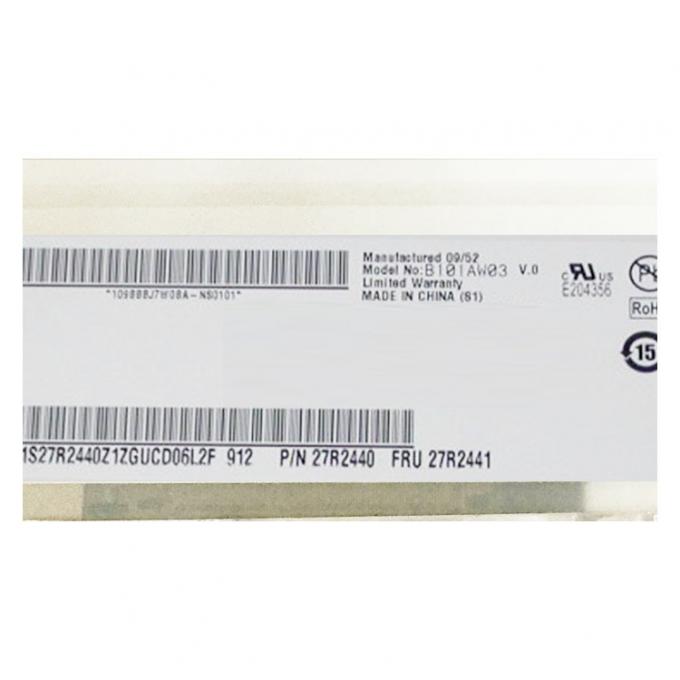 LVDS 40 Pin 1024x600를 가진 10.1 인치 노트북 스크린 보충 B101AW03V 0
